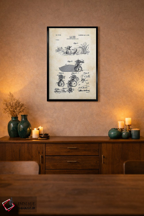 تابلو دکوراتیو فریب اردک اثر پتنت ۷۷ - D2B