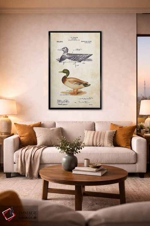 تابلو دکوراتیو فریب اردک اثر پتنت ۷۷ - D2B