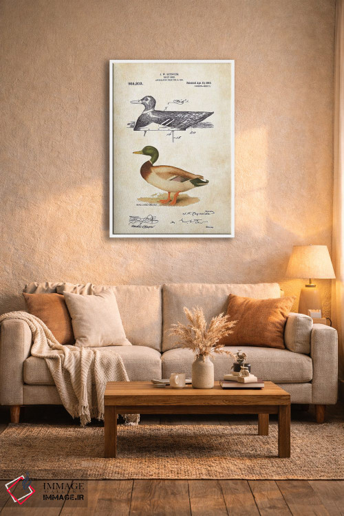 تابلو دکوراتیو فریب اردک اثر پتنت ۷۷ - D4W