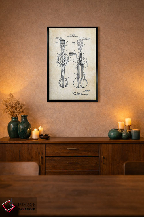 تابلو دکوراتیو همزن تخم مرغ اثر پتنت ۷۷ - D2B