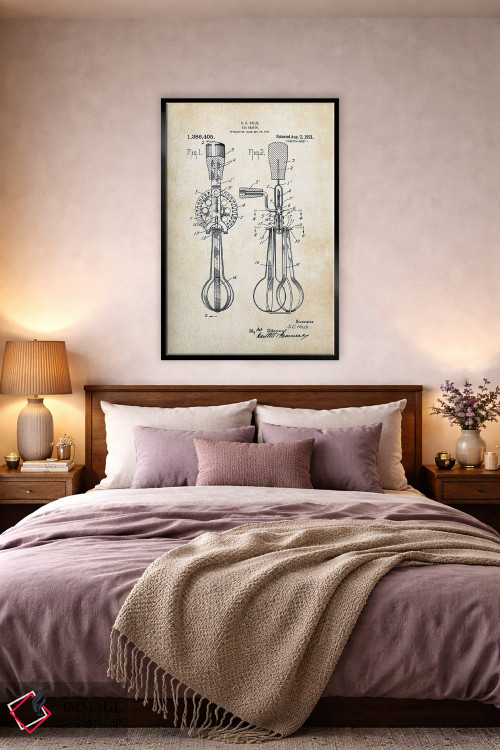 تابلو دکوراتیو همزن تخم مرغ اثر پتنت ۷۷ - D5B