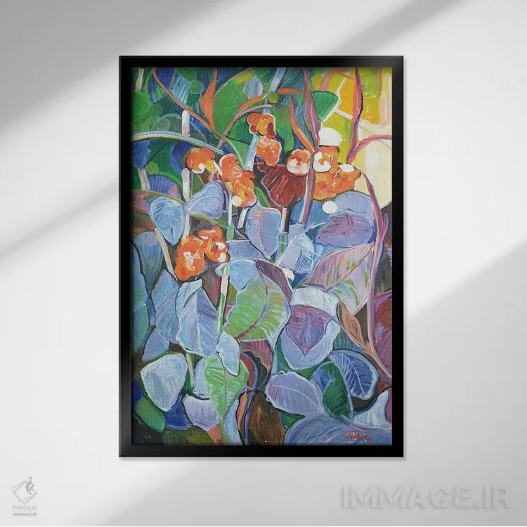 تابلو دکوراتیو لس کاناس اثر پاتریک ماری - نمای قابدار مشکی