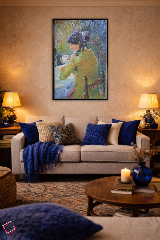 تابلو دکوراتیو فنجان قهوه اثر پاتریک ماری - D4B