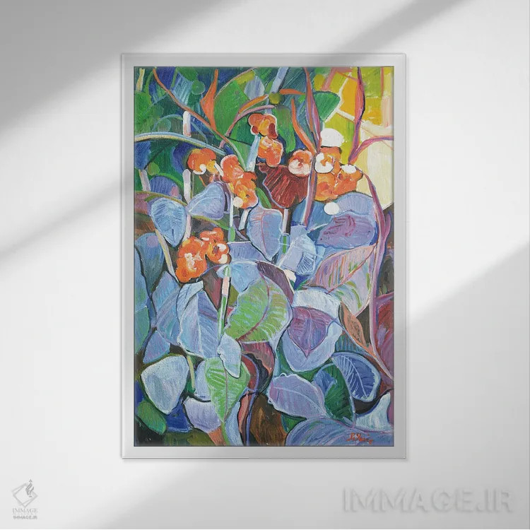 تابلو دکوراتیو لس کاناس اثر پاتریک ماری - نمای قابدار سفید