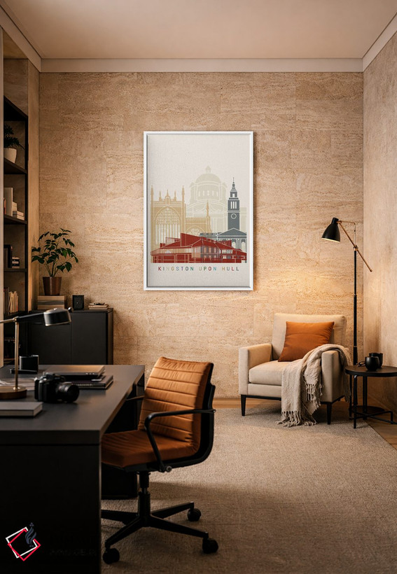 تابلو دکوراتیو پوستر خط افق کینگستون اپان هال اثر پل رومر - D5W
