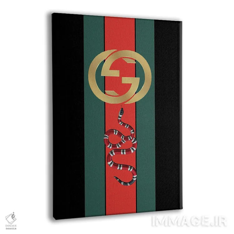 تابلو دکوراتیو گوچی نسخه چهارم اثر پل رومر - نمای پرسپکتیو محصول