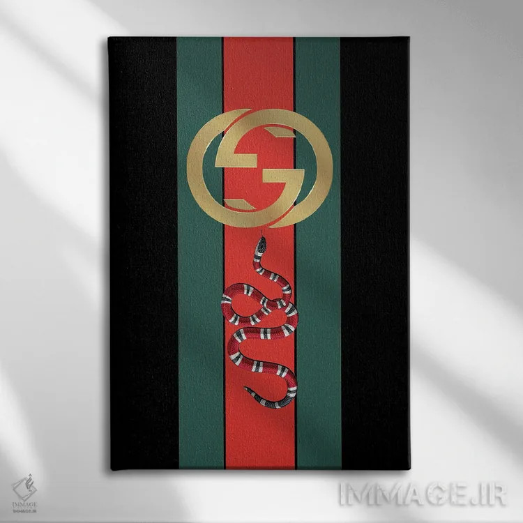 تابلو دکوراتیو گوچی نسخه چهارم اثر پل رومر - نمای روبهرو روی دیوار