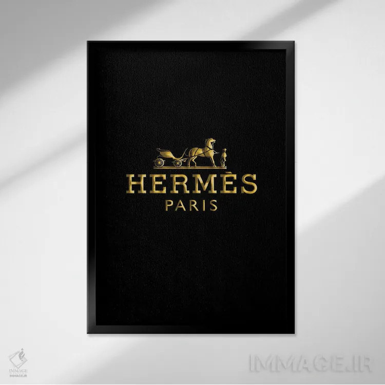 تابلو دکوراتیو هرمس اثر پل رومر - نمای قابدار مشکی