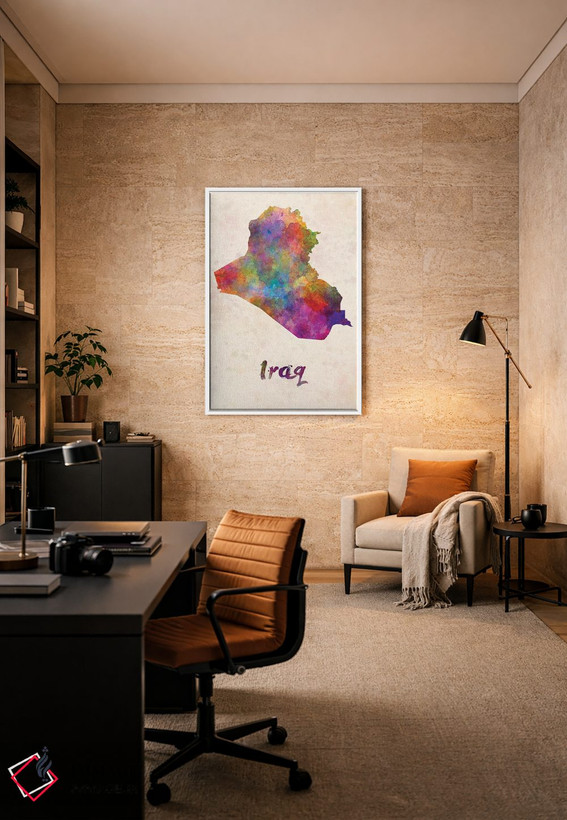 تابلو دکوراتیو عراق به سبک آبرنگ اثر پل رومر - D6W