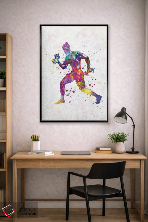 تابلو دکوراتیو تمرین ژیمناستیک در آبرنگ اثر پل رومر - D2B