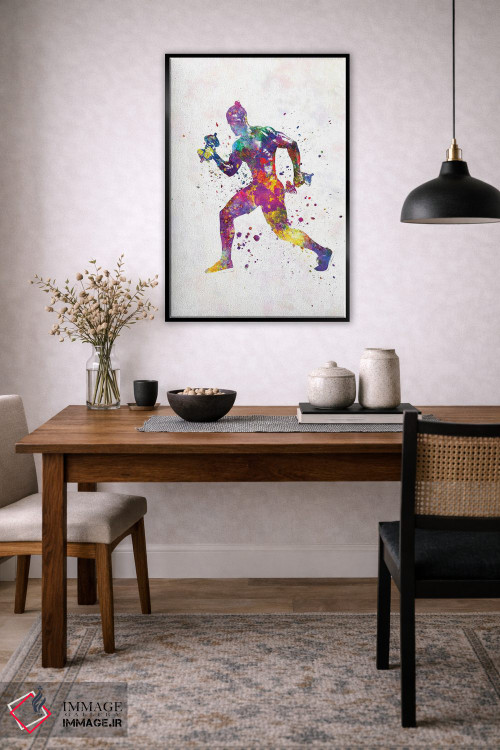 تابلو دکوراتیو تمرین ژیمناستیک در آبرنگ اثر پل رومر - D5B