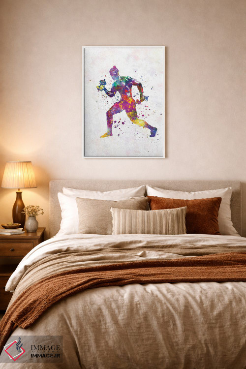 تابلو دکوراتیو تمرین ژیمناستیک در آبرنگ اثر پل رومر - D6W