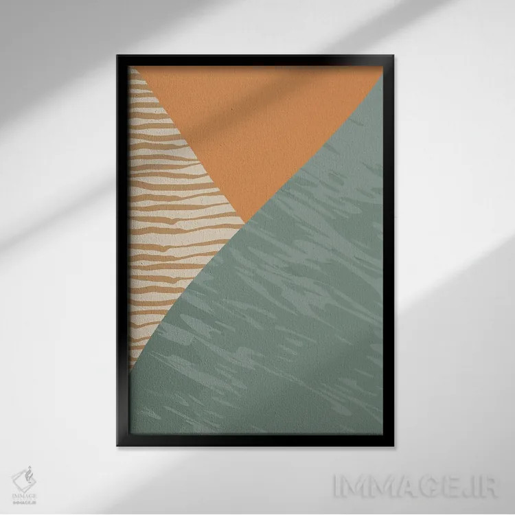 تابلو انتزاعی هنر مینیمالیستی III اثر پل رومر - نمای قابدار مشکی