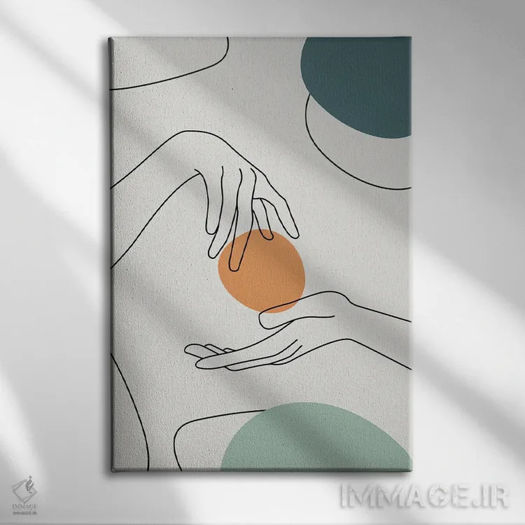 تابلو مینیمال هنر مینیمالیستی XX اثر پل رومر - نمای روبهرو روی دیوار