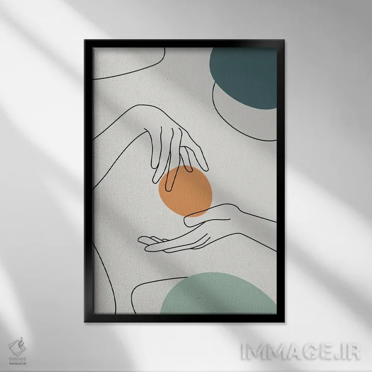 تابلو مینیمال هنر مینیمالیستی XX اثر پل رومر - نمای قابدار مشکی