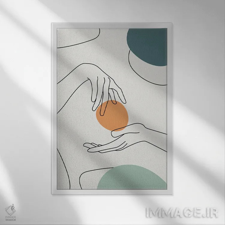 تابلو مینیمال هنر مینیمالیستی XX اثر پل رومر - نمای قابدار سفید