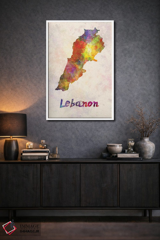 تابلو دکوراتیو لبنان در آبرنگ اثر پل رومر - D1W