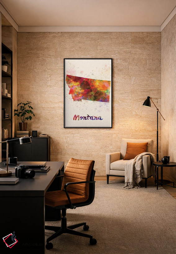 تابلو دکوراتیو مونتانا اثر پل رومر - D6B