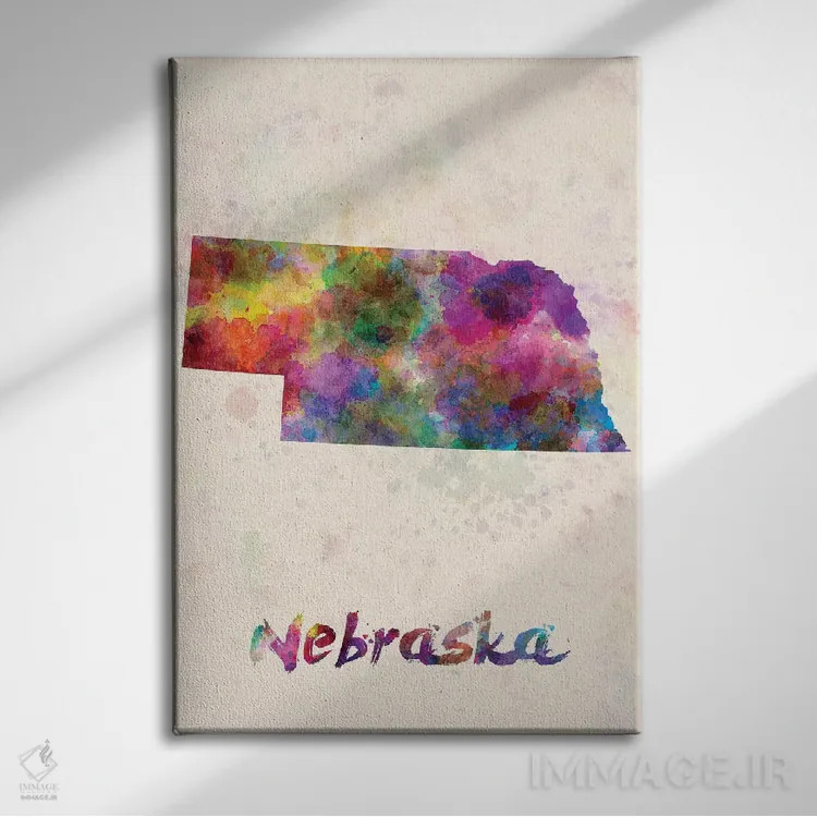 تابلو دکوراتیو نبراسکا اثر پل رومر - نمای روبهرو روی دیوار