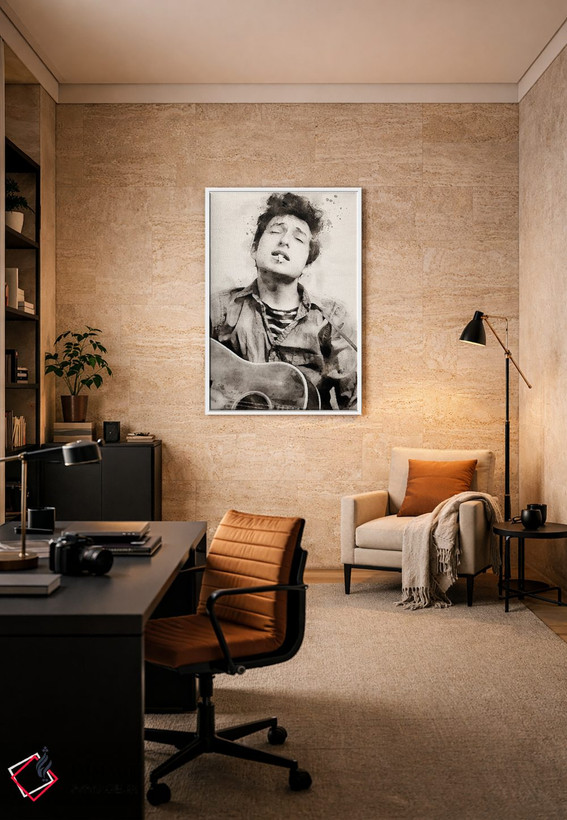 تابلو دکوراتیو باب دیلن اثر پل رومر - D5W