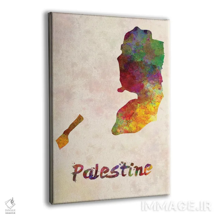 تابلو دکوراتیو فلسطین در سبک آبرنگ اثر پل رومر - نمای پرسپکتیو محصول