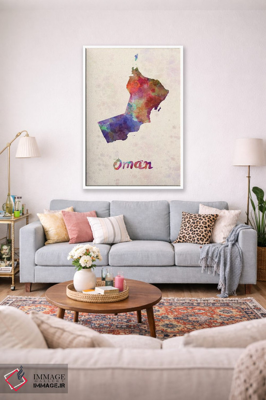 تابلو دکوراتیو عمان در سبک آبرنگ اثر پل رومر - D1W