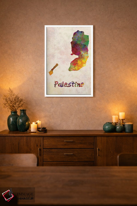 تابلو دکوراتیو فلسطین در سبک آبرنگ اثر پل رومر - D1W