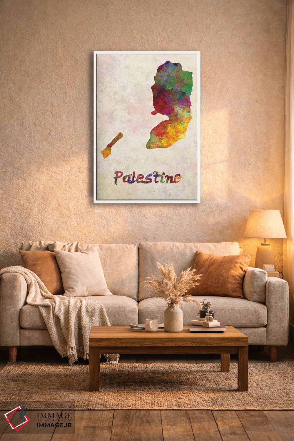تابلو دکوراتیو فلسطین در سبک آبرنگ اثر پل رومر - D3W