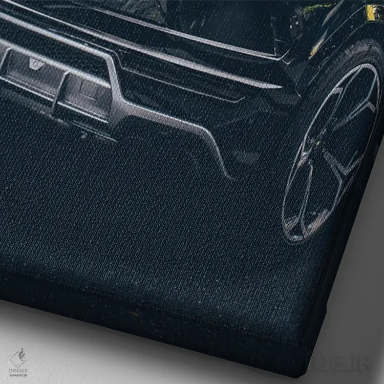 تابلو دکوراتیو دیور ۳ اثر پل رومر - نمای نزدیک بافت بوم