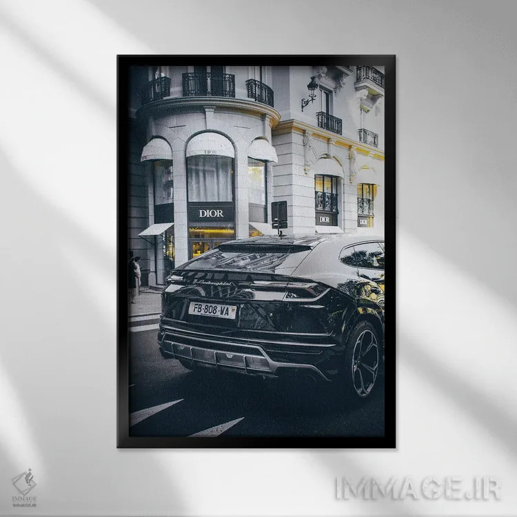 تابلو دکوراتیو دیور ۳ اثر پل رومر - نمای قابدار مشکی