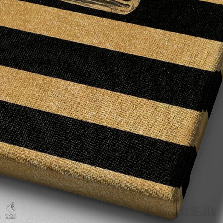 تابلو دکوراتیو پوستر مد کوکو اثر پل رومر - نمای نزدیک بافت بوم