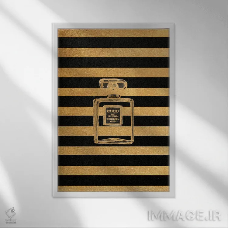 تابلو دکوراتیو پوستر مد کوکو اثر پل رومر - نمای قابدار سفید