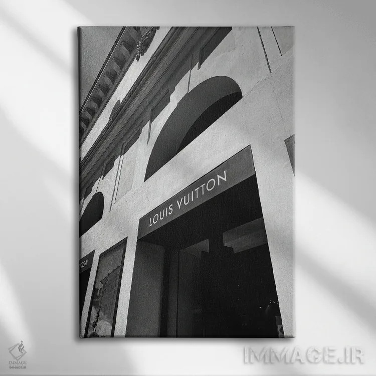 تابلو دکوراتیو عکاسی مد لویی ویتون ۲ اثر پل رومر - نمای روبهرو روی دیوار