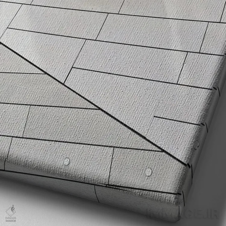 تابلو دکوراتیو عکاسی مد لویی ویتون ۳ اثر پل رومر - نمای نزدیک بافت بوم