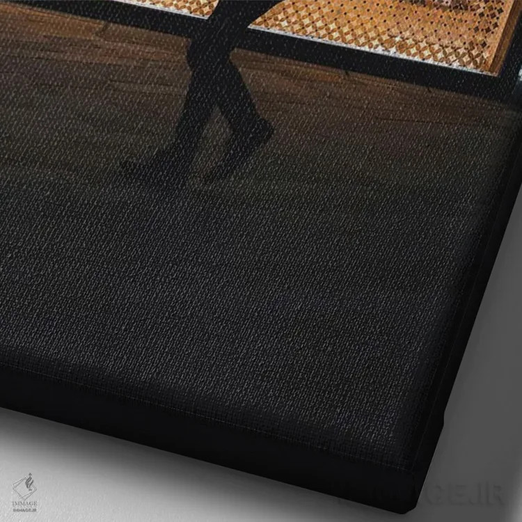 تابلو دکوراتیو عکاسی مد لویی ویتون اثر پل رومر - نمای نزدیک بافت بوم