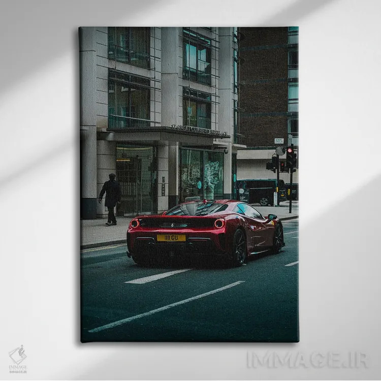 تابلو دکوراتیو پوستر مد و لاکچری ۴ اثر پل رومر - نمای روبهرو روی دیوار