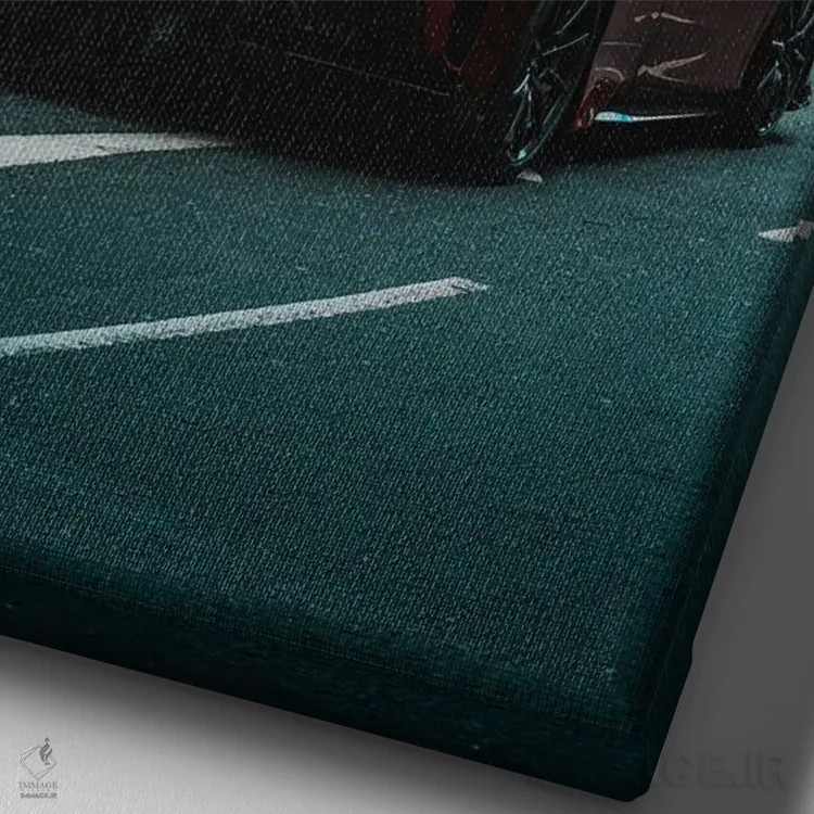 تابلو دکوراتیو پوستر مد و لاکچری ۴ اثر پل رومر - نمای نزدیک بافت بوم