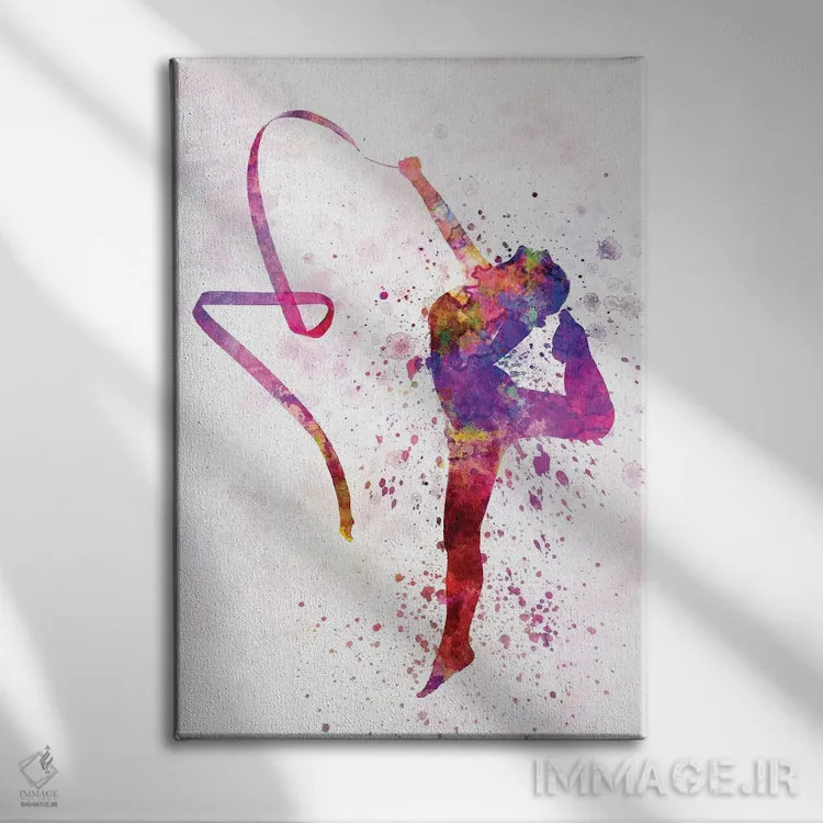 تابلو دکوراتیو ژیمناستیک ریتمیک ۲ اثر پل رومر - نمای روبهرو روی دیوار