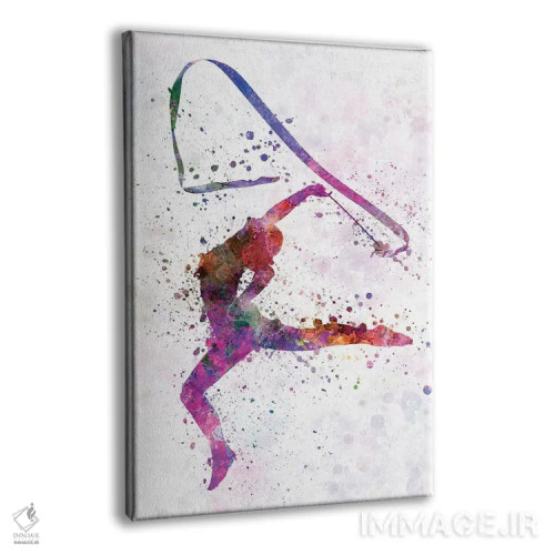 تابلو دکوراتیو ژیمناستیک ریتمیک شماره ۳ اثر پل رومر - نمای پرسپکتیو محصول