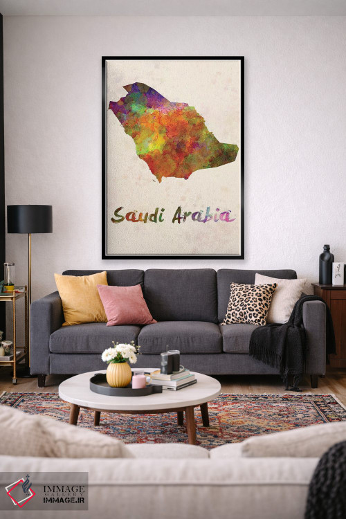 تابلو دکوراتیو عربستان سعودی در آبرنگ اثر پل رومر - D1B