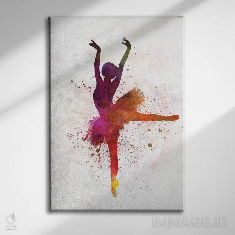 تابلو دکوراتیو رقصنده باله شماره ۸ اثر پل رومر - نمای روبهرو روی دیوار