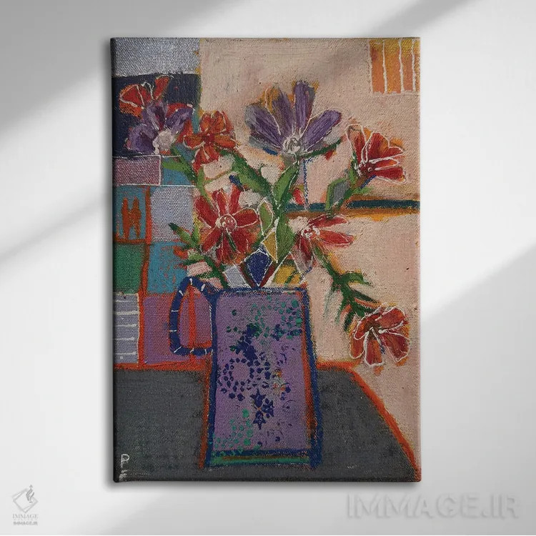 تابلو دکوراتیو مهمانی کارلا اثر پاونی سی - نمای روبهرو روی دیوار