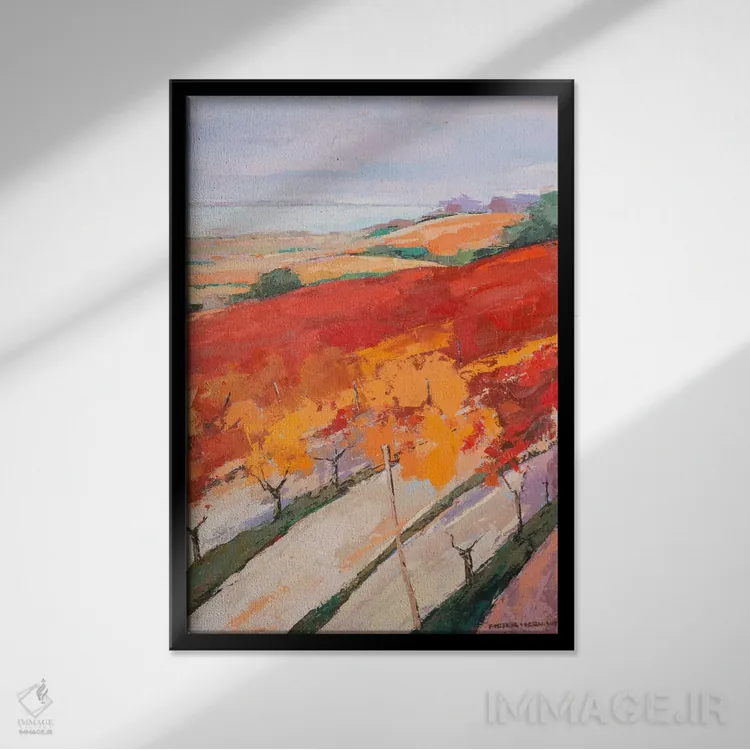 تابلو دکوراتیو منظره دوست داشتنی ۲ اثر پییتر فیرهوت - نمای قابدار مشکی