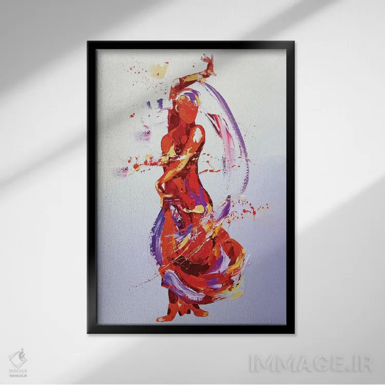 تابلو کلاسیک درخشش و جلوه اثر پنی واردن - نمای قابدار مشکی