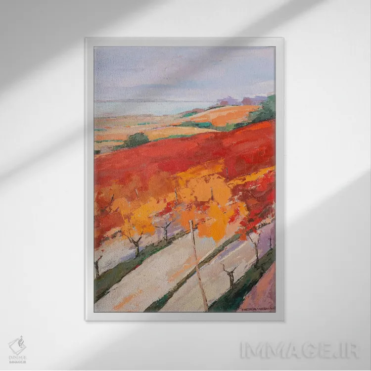 تابلو دکوراتیو منظره دوست داشتنی ۲ اثر پییتر فیرهوت - نمای قابدار سفید