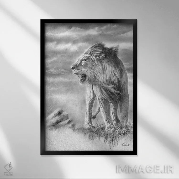 تابلو دکوراتیو افق جدید اثر پیتر ویلیامز - نمای قابدار مشکی