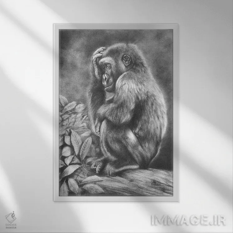 تابلو دکوراتیو فکر می کردم جمعه است اثر پیتر ویلیامز - نمای قابدار سفید