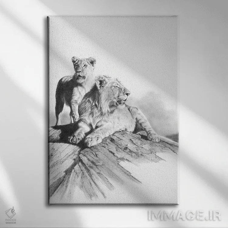 تابلو دکوراتیو د麻 مشکلات اثر پیتر ویلیامز - نمای روبهرو روی دیوار