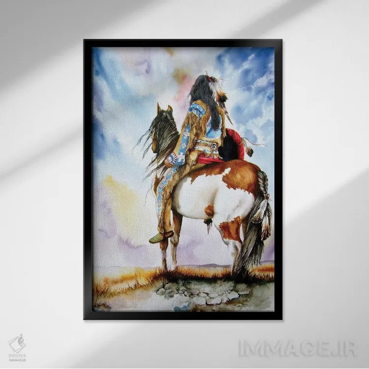 تابلو دکوراتیو به سوی سرزمین موعود اثر پیتر ویلیامز - نمای قابدار مشکی