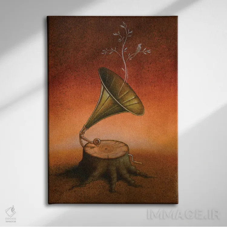 تابلو دکوراتیو روح اثر پاول کوچینسکی - نمای روبهرو روی دیوار